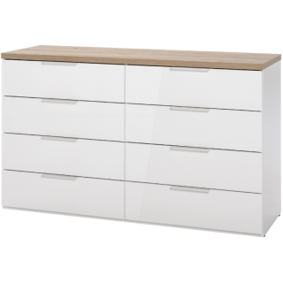 Commode double 4 + 4 tiroirs Mundi