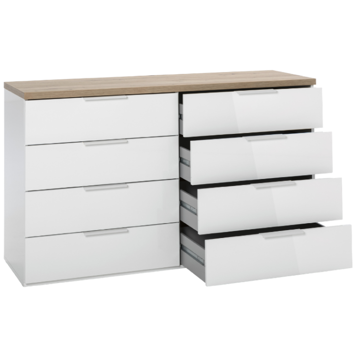 Commode double 4 + 4 tiroirs Mundi