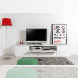 Meuble tv avec 2 portes et 2rabats Mundi