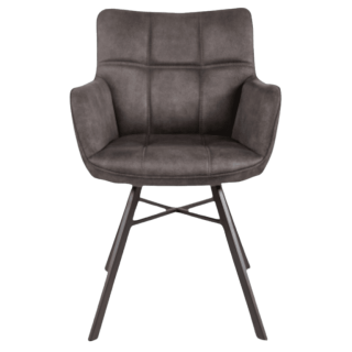 Chaise avec accoudoir Marcon anthracite