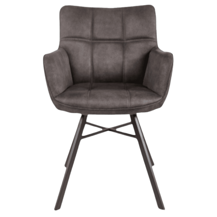 Chaise avec accoudoir Marcon anthracite