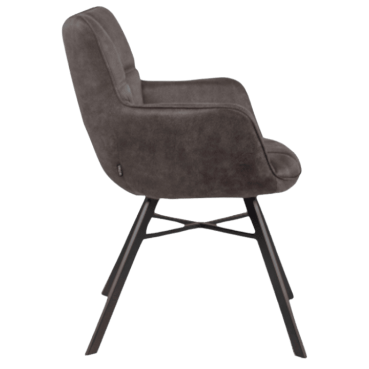 Chaise avec accoudoir Marcon anthracite