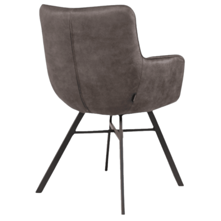 Chaise avec accoudoir Marcon anthracite
