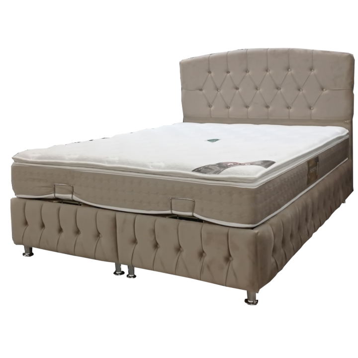Lit coffre complet Madrid 180x200cm avec matelas Karizma soft 05
