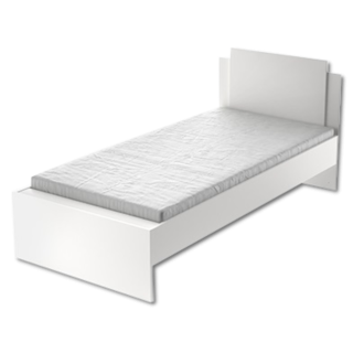 Lit 90x190/200 Life blanc