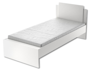 Lit 90x190/200 Life blanc
