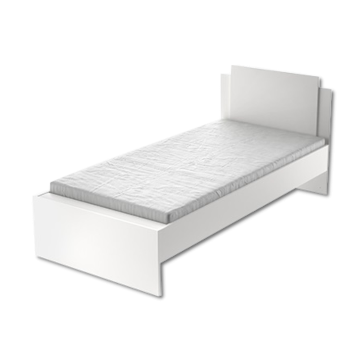Lit 90x190/200 Life blanc