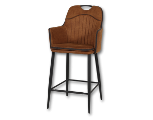 Tabouret Morris Luxor cognac