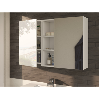 Armoire de salle de bain 305083BO miroir/blanc