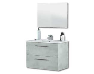Ensemble salle de bain  Aruba meuble + vasque + miroir
