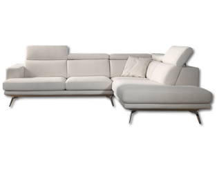 Salon d'angle Acerra gris