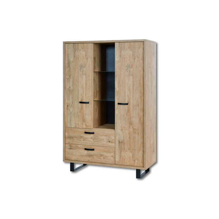 Meuble de rangement Como golden oak