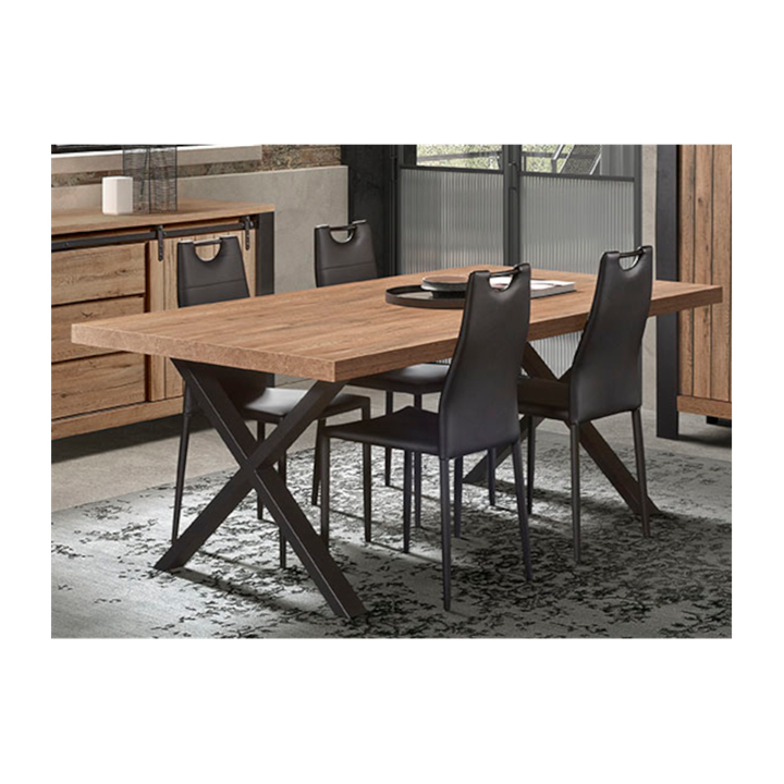 Table Simon 200x100 cm pied "X" TF1915