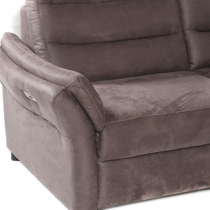 Salon d'angle Foreno marron