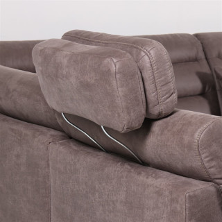 Salon d'angle Foreno marron