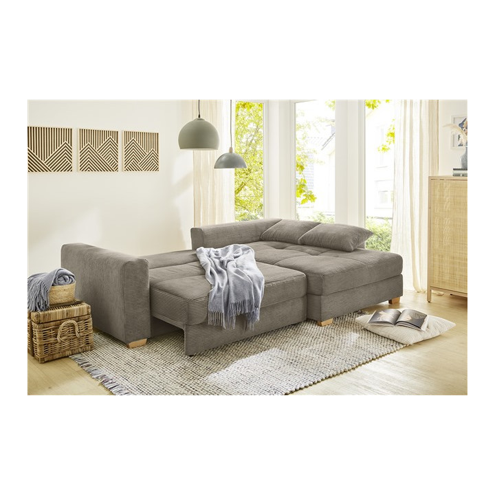 Salon d'angle Kampen taupe