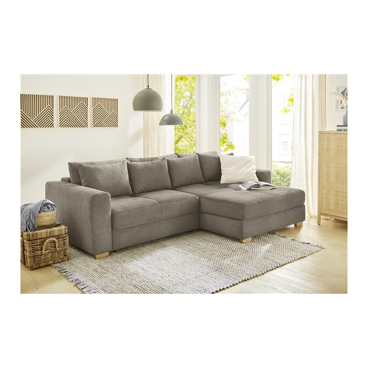 Salon d'angle Kampen taupe