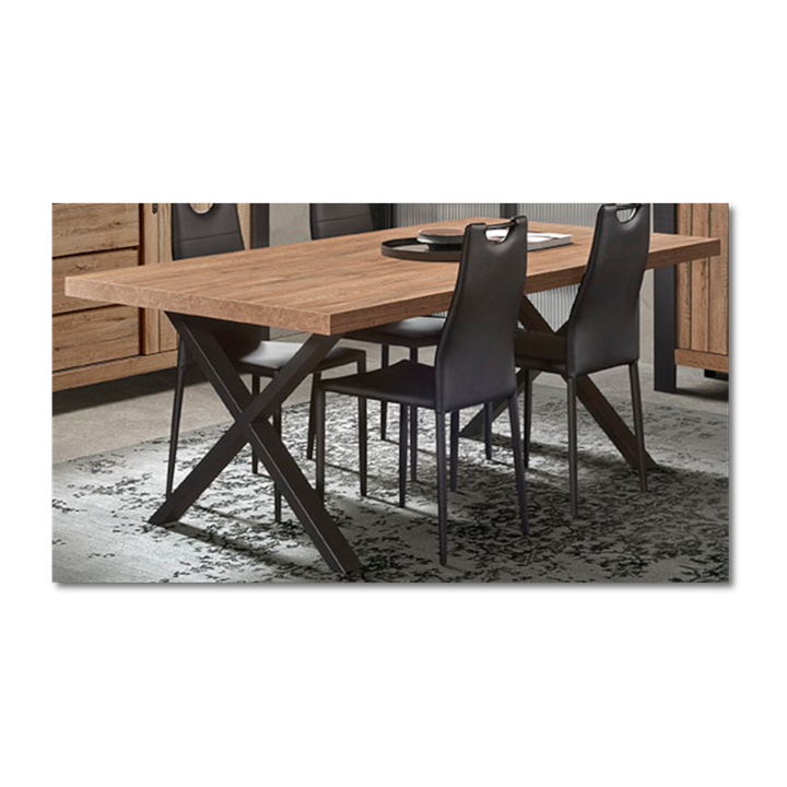 Table Simon 170x100 cm pied "X" TF1915