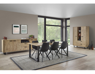 Como - Salle à manger dressoir + table +  meuble de rangement
