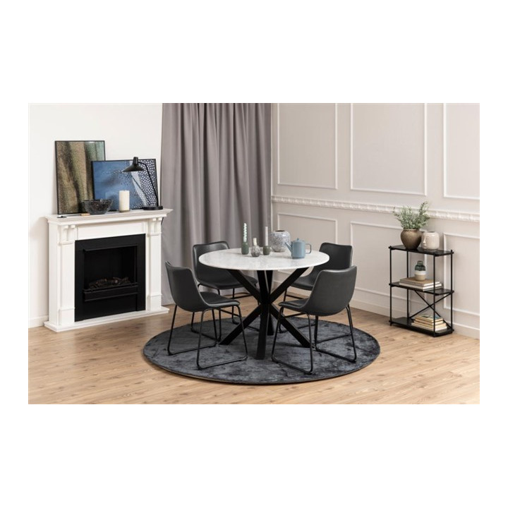 Produit WEB - 18857 Table 110 cm ronde Heaven céramique
