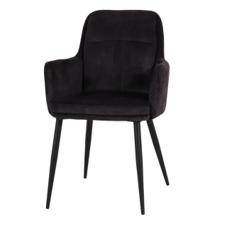 Chaise avec accoudoir Donna 3825 - Goldy anthracite