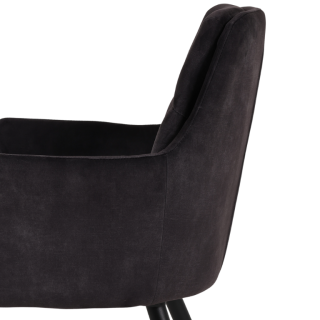 Chaise avec accoudoir Donna 3825 - Goldy anthracite