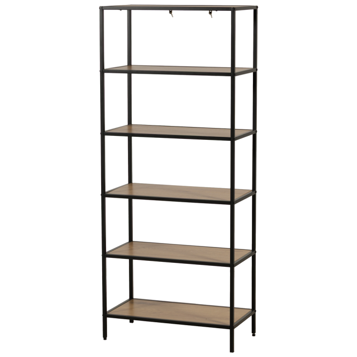 Etagère Book Shelf 6P noir/mélaminé
