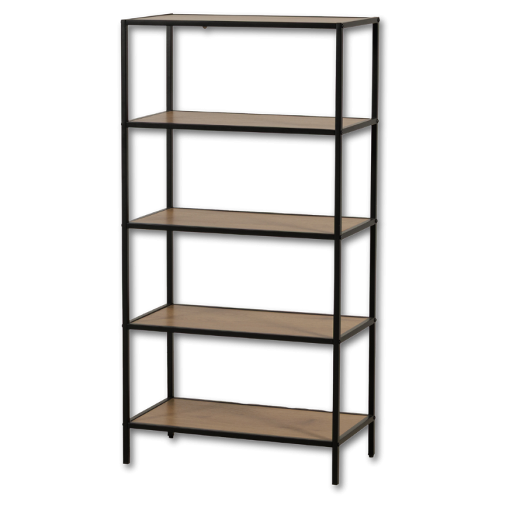 Etagère Book Shelf 5P noir/mélaminé