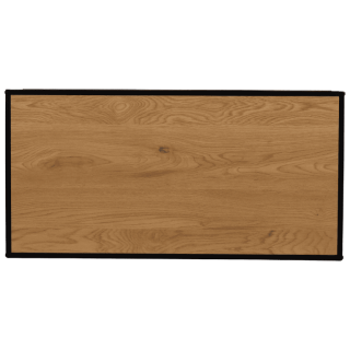 Table de salon CJ-N2309 melamine/métal noir
