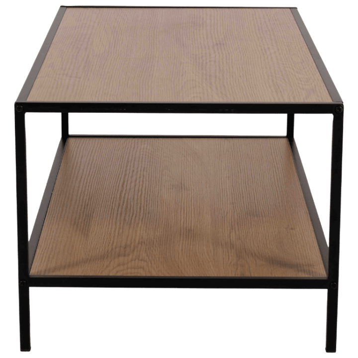Table de salon CJ-N2309 melamine/métal noir