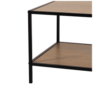 Table de salon CJ-N2309 melamine/métal noir
