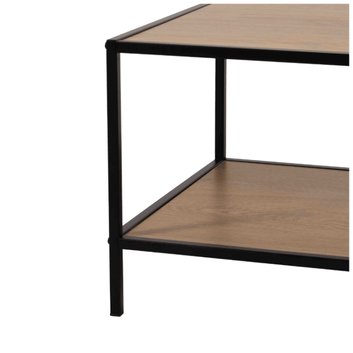 Table de salon CJ-N2309 melamine/métal noir
