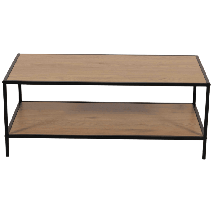 Table de salon CJ-N2309 melamine/métal noir