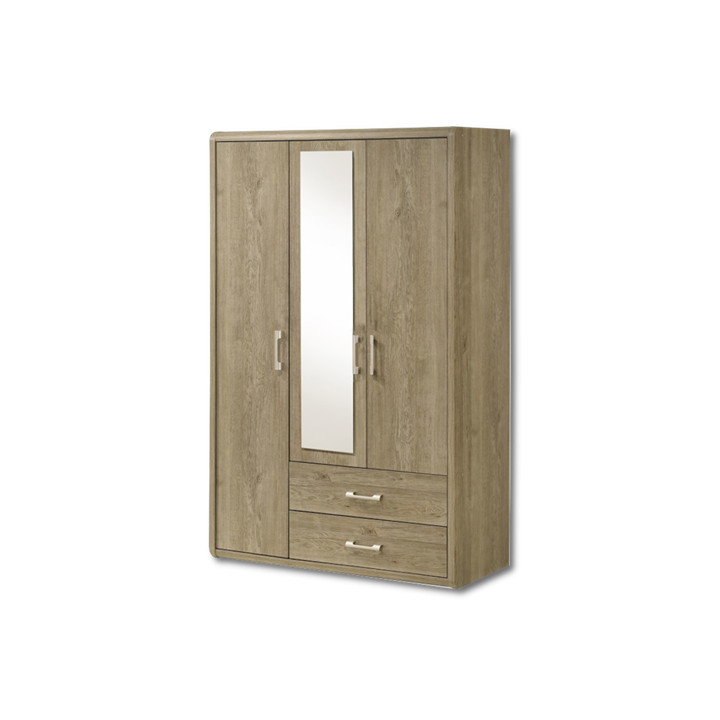 Armoire 3 portes Cara caramel oak
