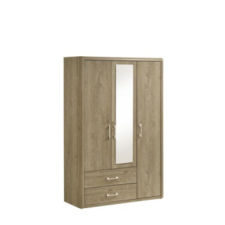 Armoire 3 portes Cara caramel oak