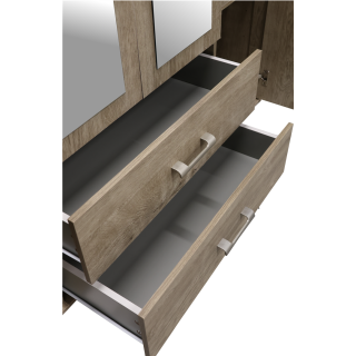 Armoire 3 portes Cara caramel oak