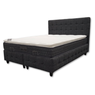 Lit coffre 160x200 Saray gris
