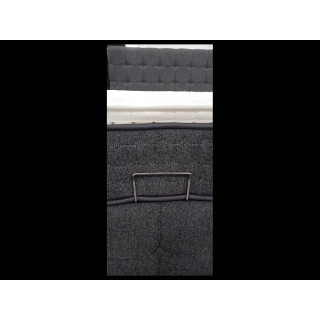 Lit coffre 160x200 Saray gris