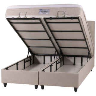 Lit complet 160 x 20 cm - Duru beige