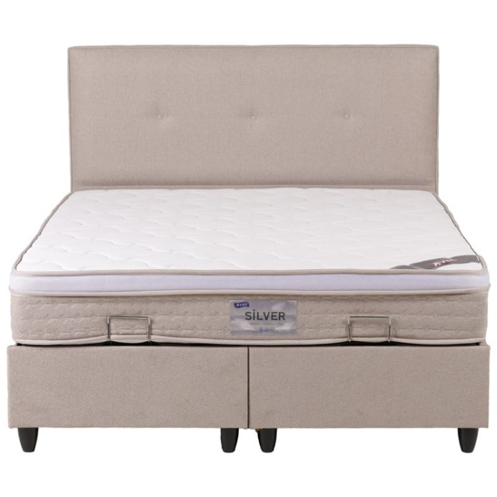 Lit complet 160 x 20 cm - Duru beige