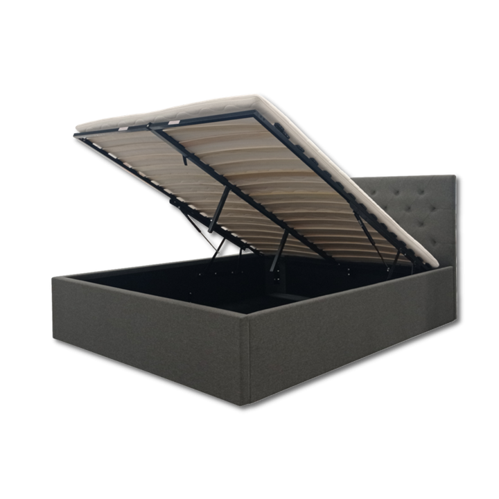 Lit coffre 160x200 Chester/Oxford gris
