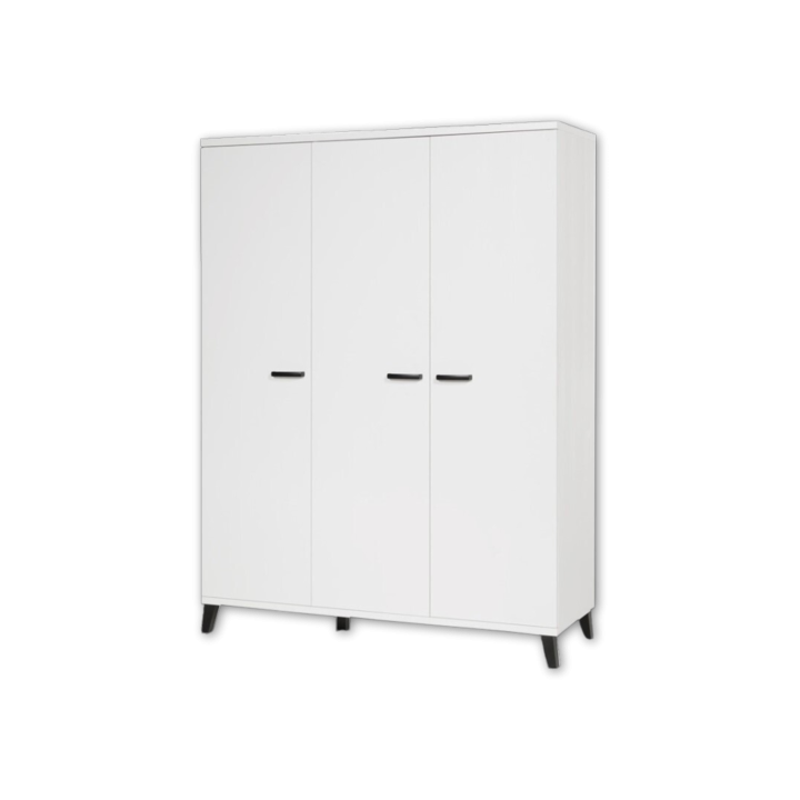 Garde robe 3 portes Evy1 blanc