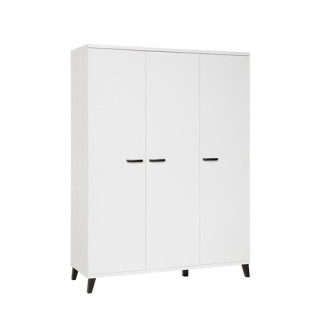 Garde robe 3 portes Evy1 blanc