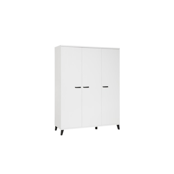 Garde robe 3 portes Evy1 blanc