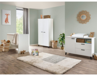 Chambre bébé compléte Evy blanc