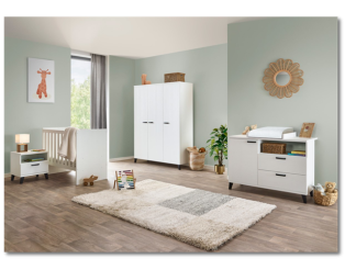 Chambre bébé compléte Evy blanc