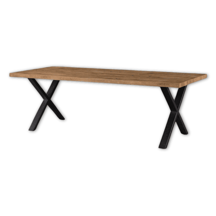 Table fixe 200 cm piétement en X Samuel