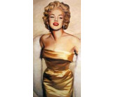 Tableau Marilyn Monroe robe or