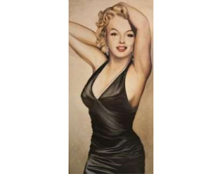 Tableau Marilyn Monroe robe noir