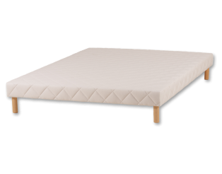 Sommier tapissier 160x200 Cansas Coutil beige